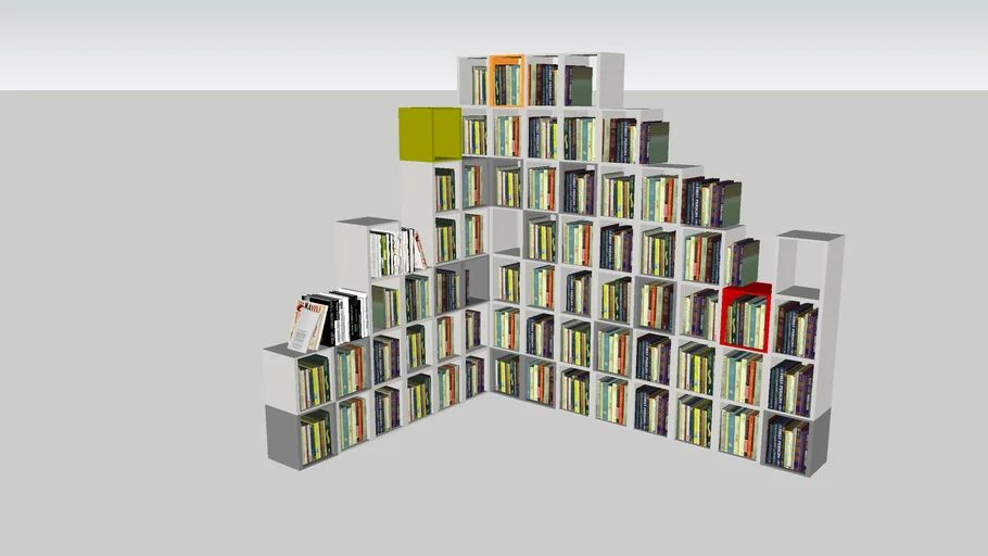 modular shelfbooks | 3D Warehouse