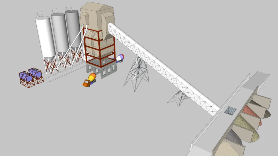 Ready Mix Concrete Batching Plant