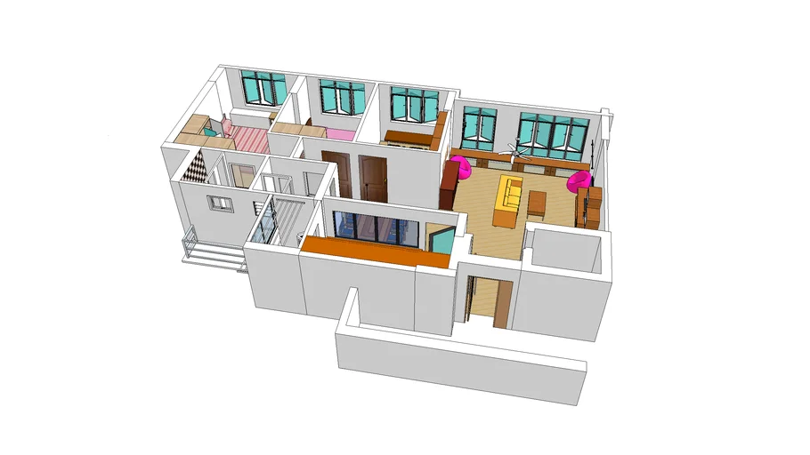 HDB 5 rm flat model