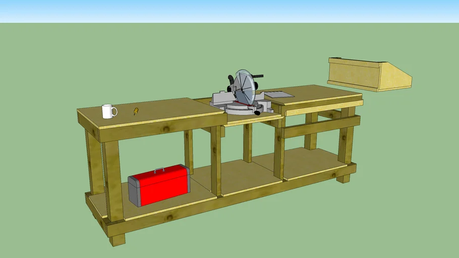 Convertible workbench / saw table