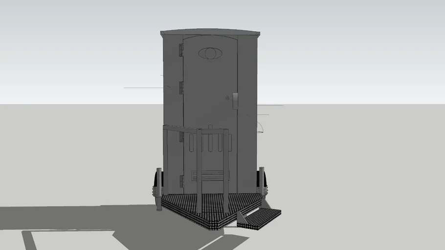 PORTABLE BATHROOM TRAILER (vray)