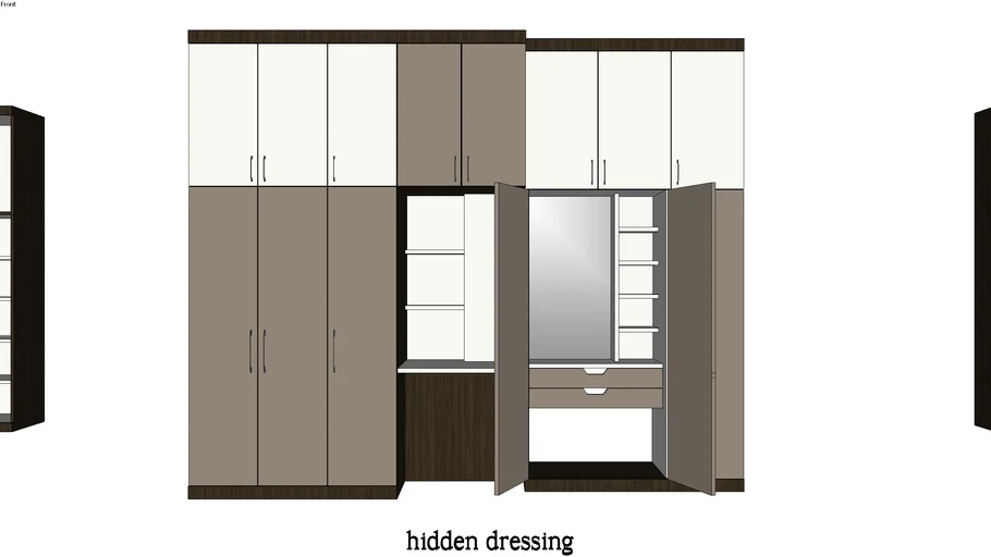 wardrobe with hidden dressing