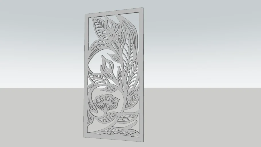 Floral Laser Cut Panel_04