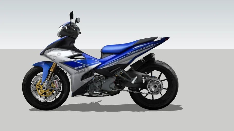 Yamaha mxking blue silver