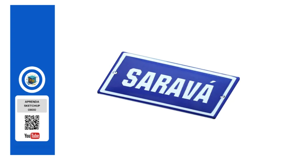 Placa Decorativa Saravá