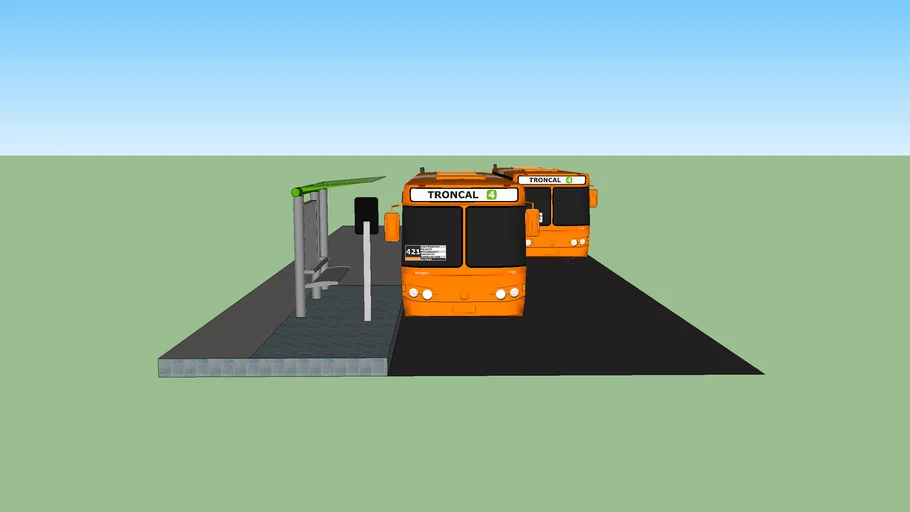 transantiago en paradero