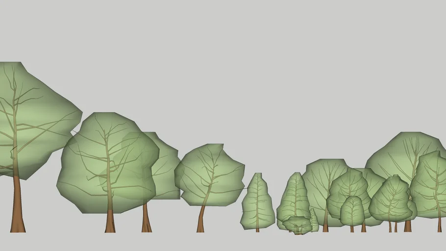 Simple 3D trees