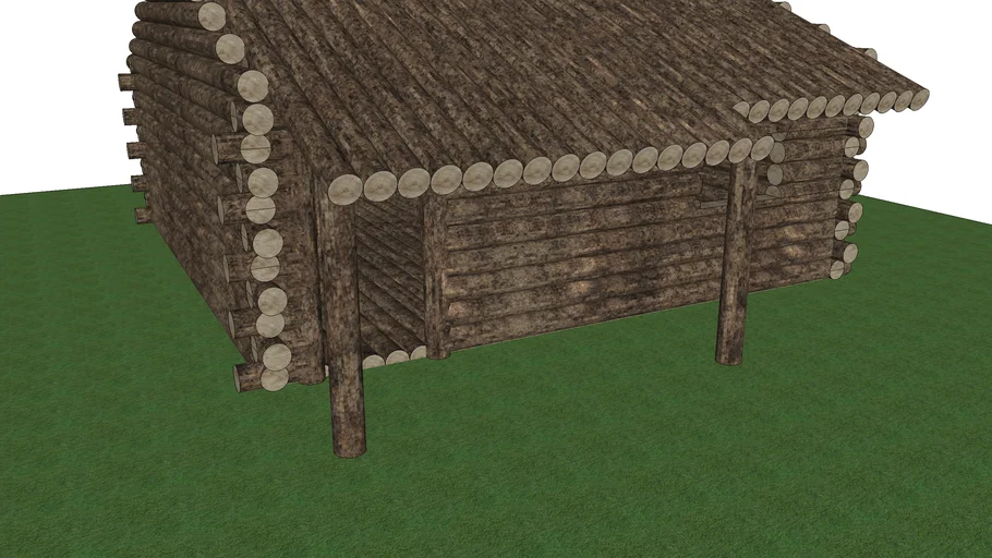 a log cabin