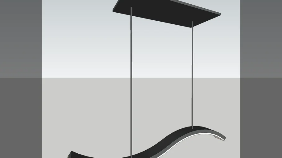 LED bar ceiling light - wave shape1