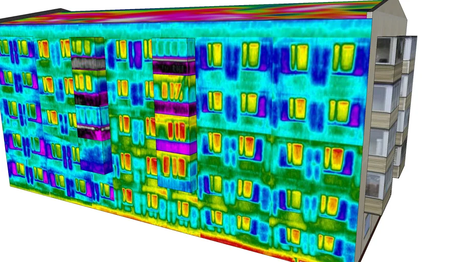 5 store panel building in Infrared.