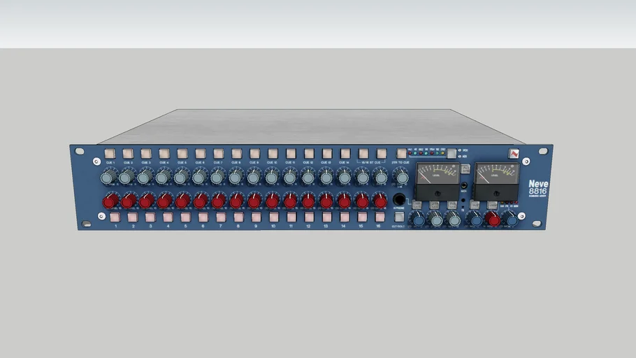 Neve 8816 Summing Mixer (3D Front Panel)