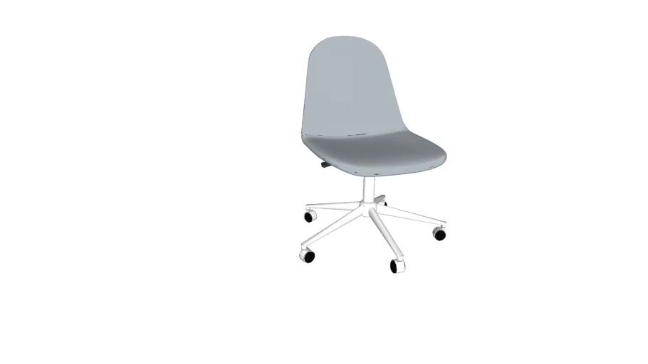 Class Act Light Grey _ White Adjustable Kids Desk Chair | Crate and Barrel