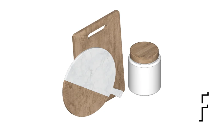 Tablas y jarro de cocina