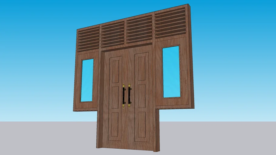 Door with windows #1