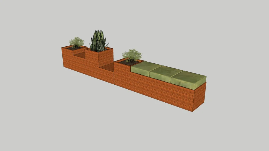 balcony plant bench
