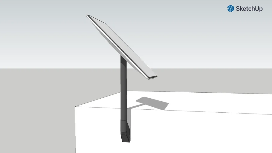 SpaceX Starlink Satellite Rectangular Dish on Short Wall Mount