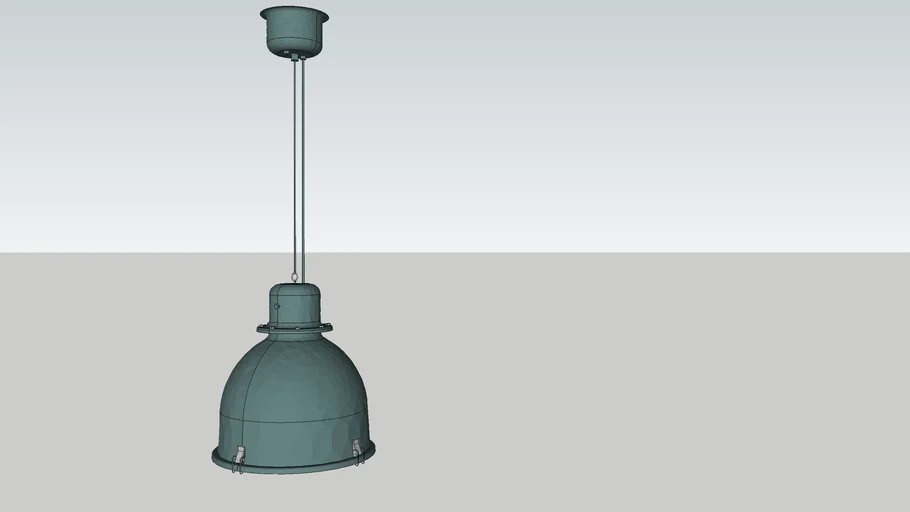 SVARTNORA Pendant lamp, grey-turquoise 38cm