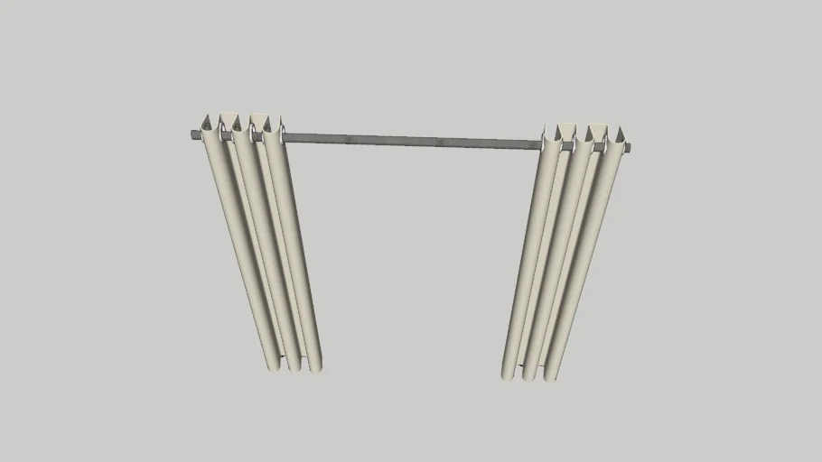 Grommet Drapery with metal rod 