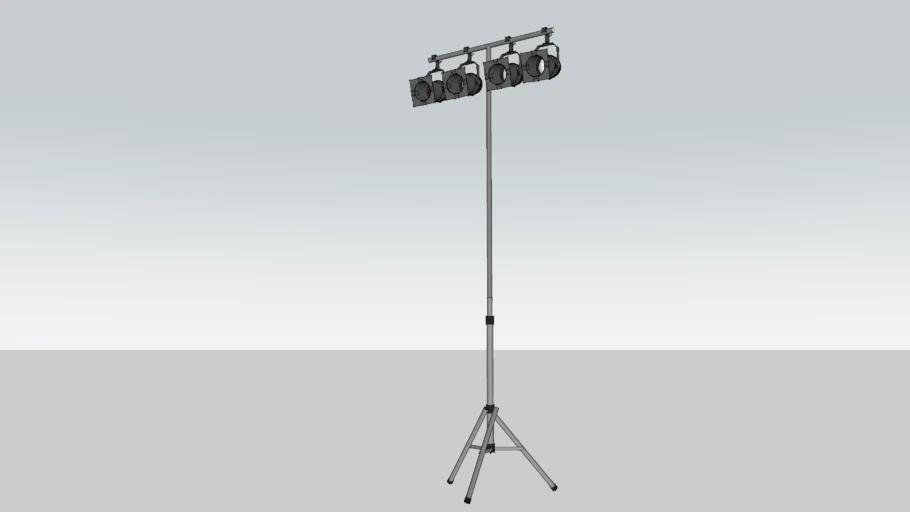 T Stand Tripod 12ft, 4 par 56 lights