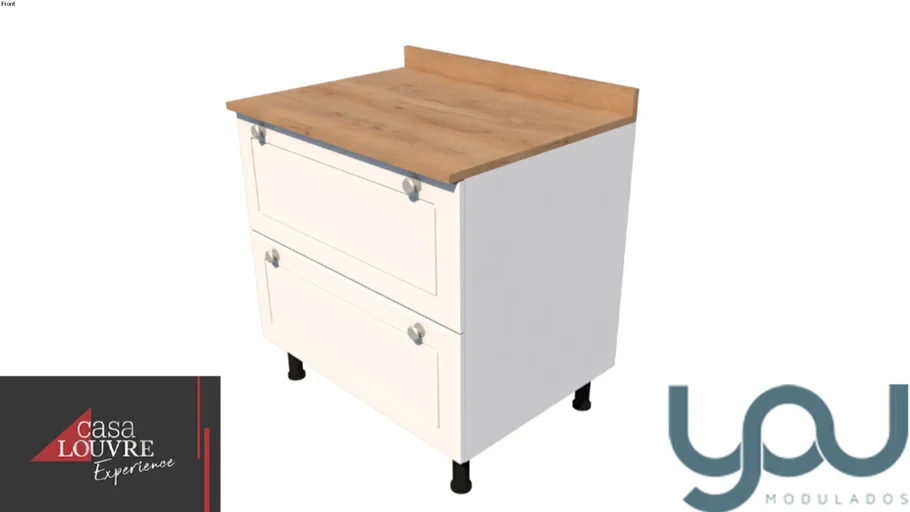 BALCÃO 0.80 - 1 PORTA BASCULANTE E 01 GAVETA
