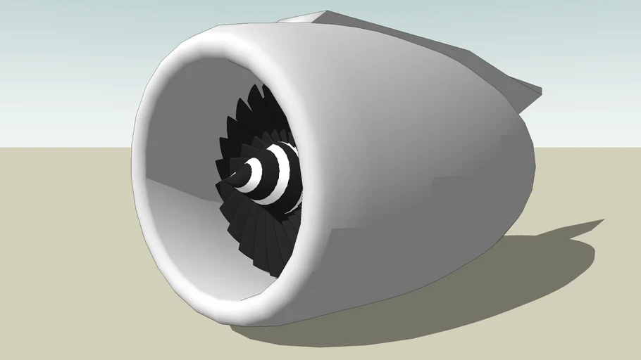 Rolls Royce Trent 800 (With Blades)
