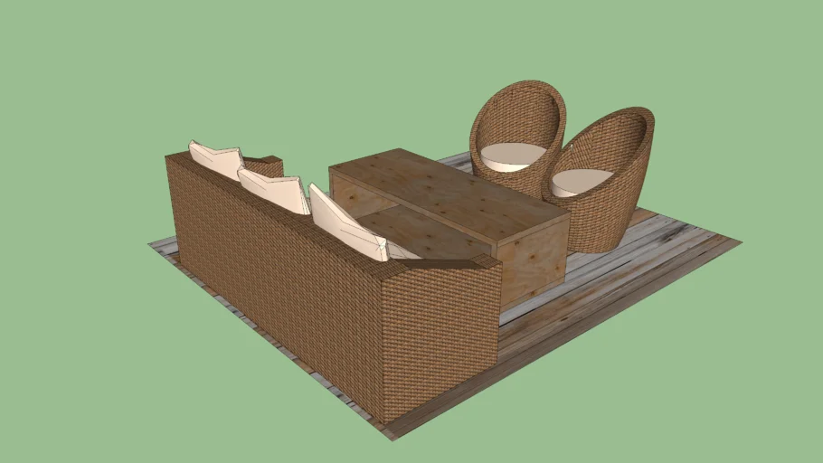 Rattan Seat