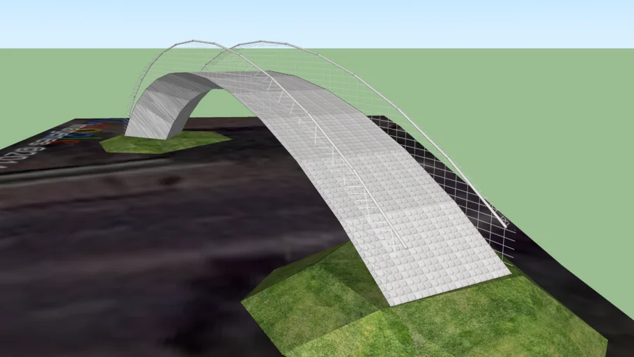 Nuevo puente peatonal en Av Valparaiso