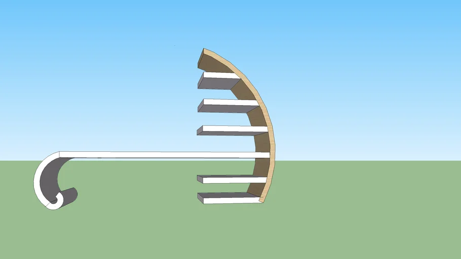 modern shelf and table