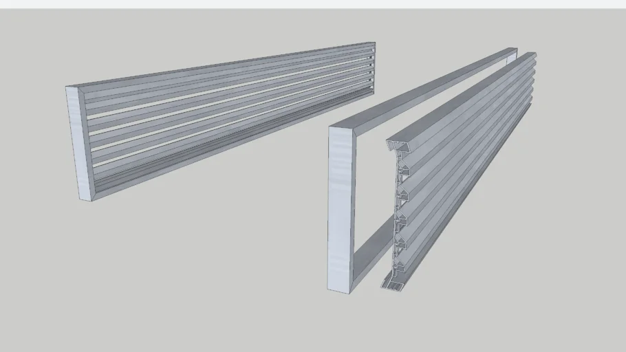 Rejilla de ventilación en aluminio