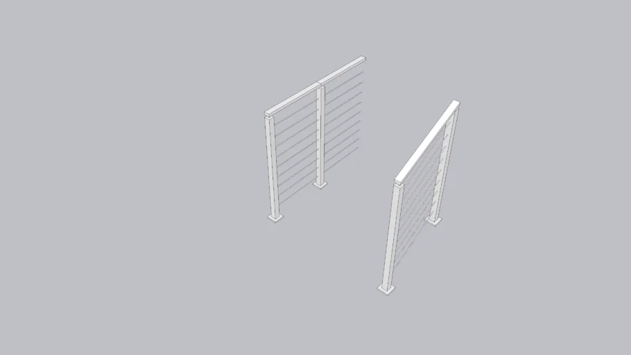 Modern cable railing