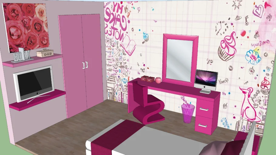 pink bedroom