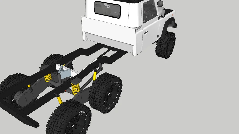 Land Rover Defender 6x6 Walking Beam Axles