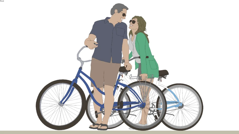 2D Bicycle Couple 