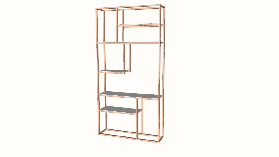 Book Rack Metal | 3D Warehouse