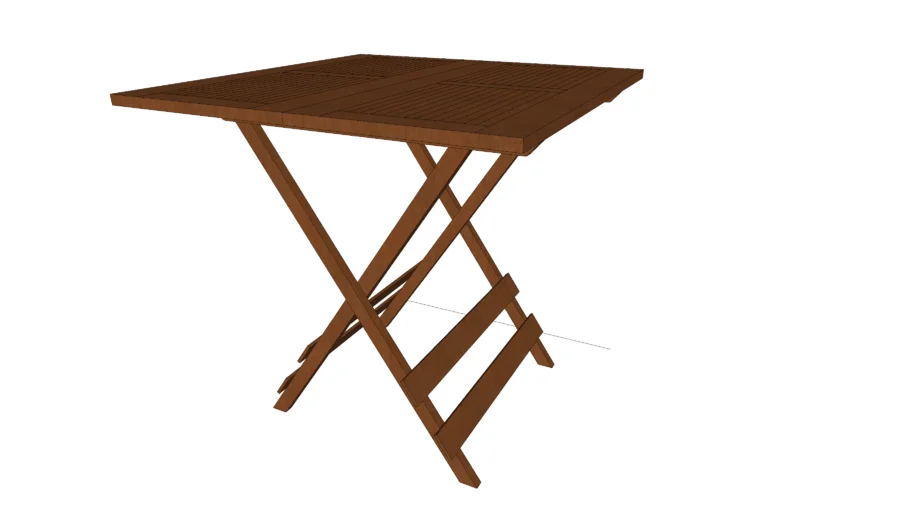 Mesa de madeira dobrável