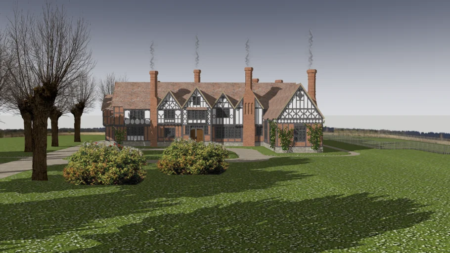 Tudor Manor with FULL interiors