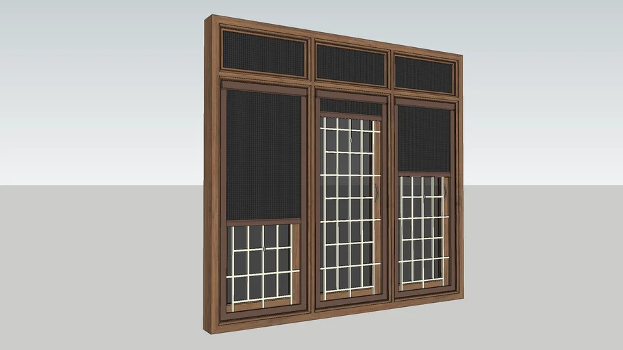 Window cum ventilation with mosquito net