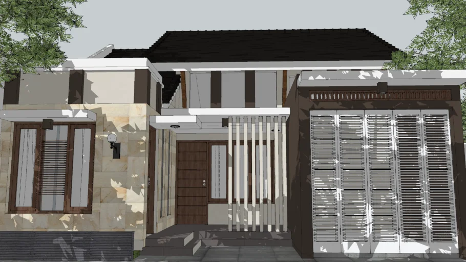 tropical house/rumah tropis minimalis.