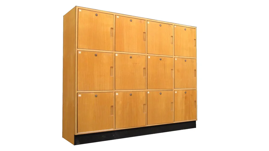 Vintage Wooden School Lockers