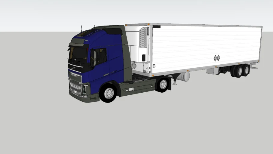 camión volvo + remolque