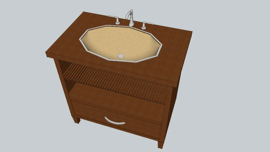 Bathroom Vanity and Sink