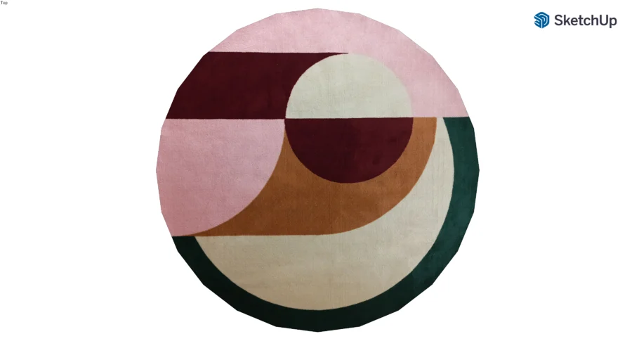 Tapete Sala Redondo Modernist Summer - Moriah Tapetes 