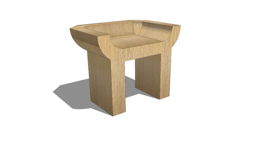 'Curial' chair by Rick Owens