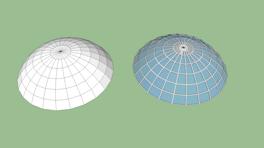 Glass dome and ordinary dome