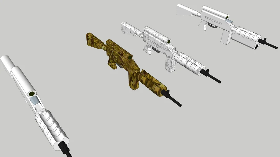 MS-17 Assault Rifle and all of the modles of it by M17 | 3D Warehouse