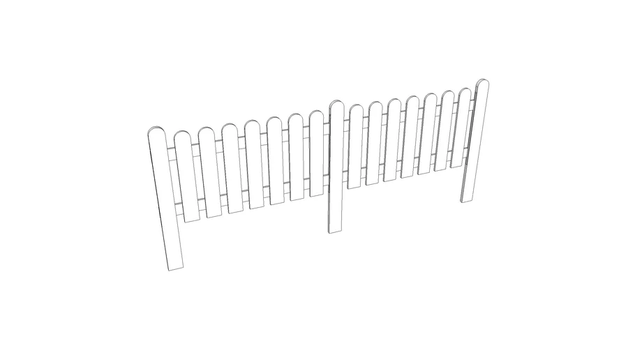 Cerca de madera para jardin.skp