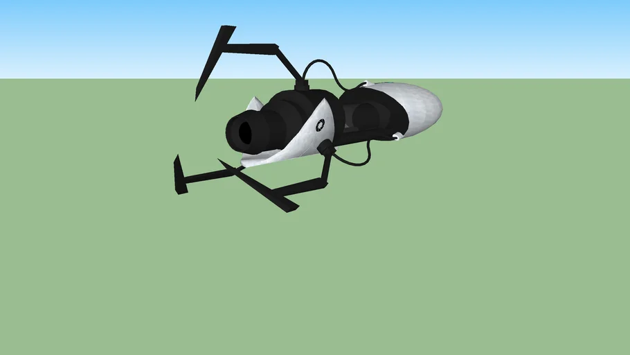 Handless portal gun