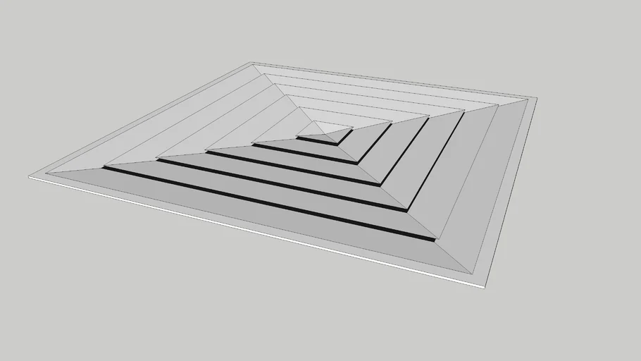 Ceiling mounted Air Conditioning Vent 600x600