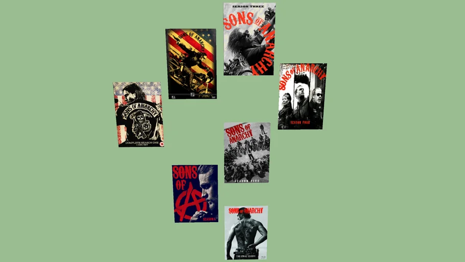 Sons of anarchy all seasons posters