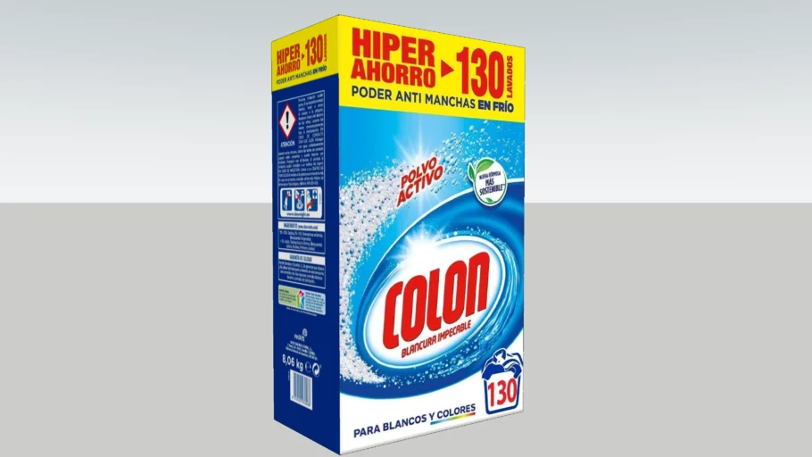 Detergente en polvo Colon de 130 lavados - Powdered detergent Colon 130 washes